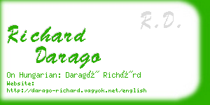 richard darago business card